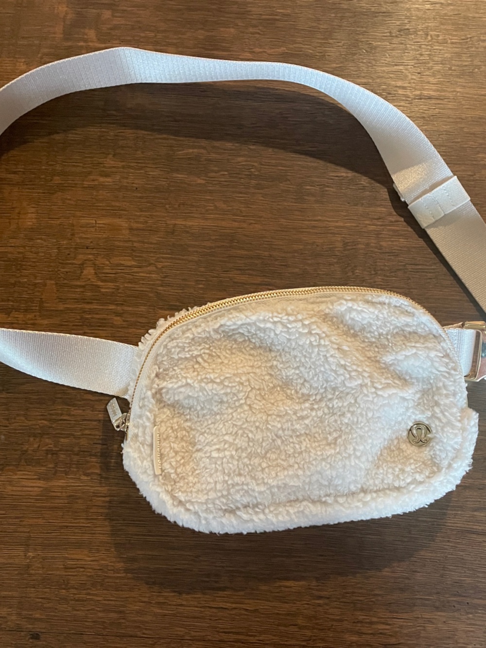 lululemon athletica White Sherpa Crossbody Belt Bag